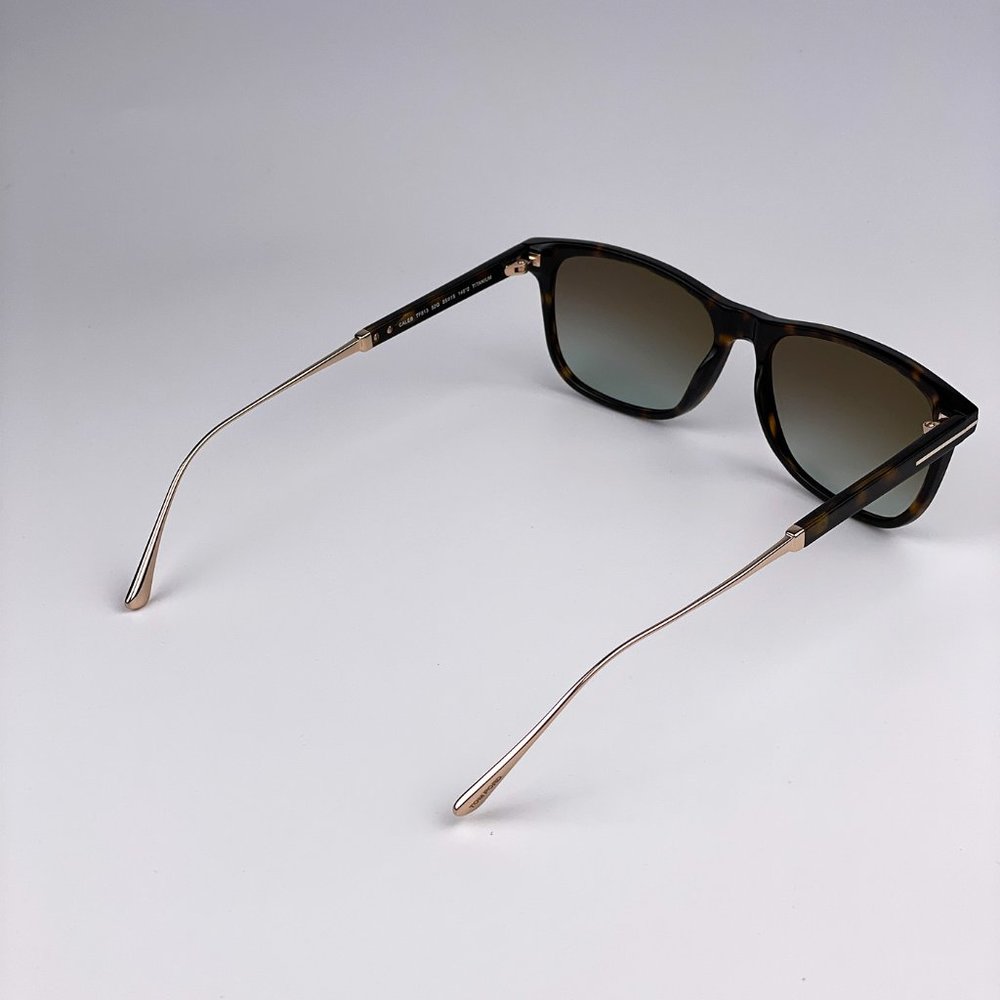 TOM FORD FT0813 Caleb 52G Sunglasses Brown Gradient Titanium Men - Picture 6 of 9